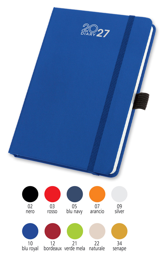 AGENDA GIORNALIERA CON ELASTICO CM 12X17 MPM143 - immagine 2