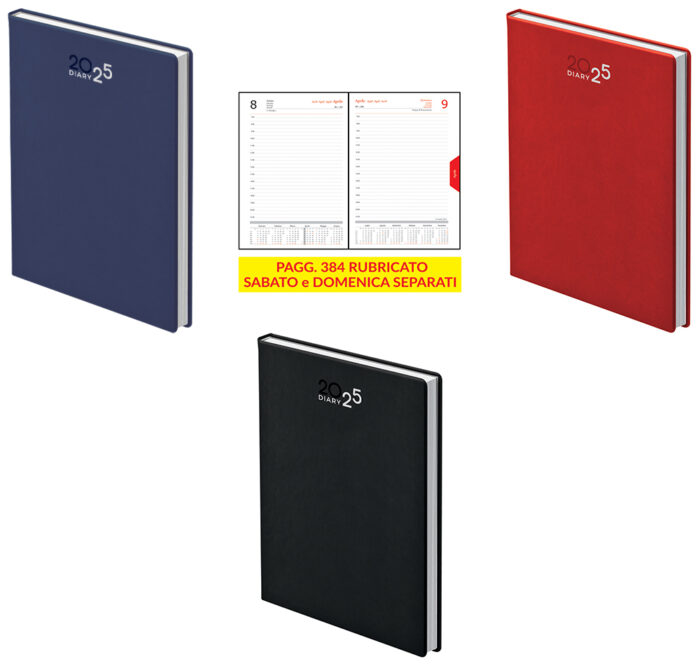 AGENDA IMBOTTITA F.TO CM 15x21 GIORNALIERO MPM132