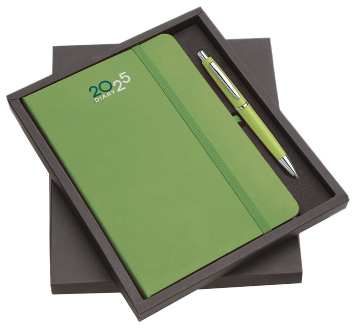 SET AGENDA C/ELASTICO F.TO CM 15X21 + PENNA IN ASTUCCIO MPM170 - immagine 6
