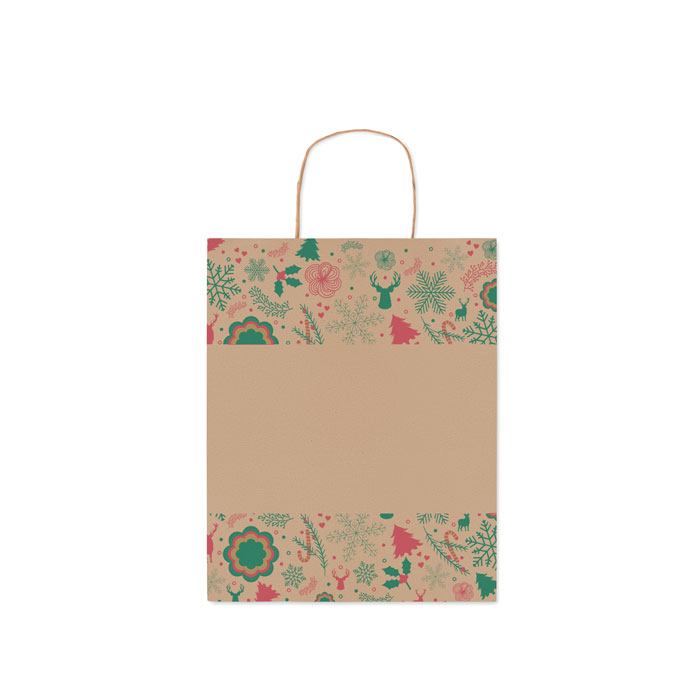 BUSTA REGALO NATALIZIA CM 25X11X32 - CX1519 - immagine 3